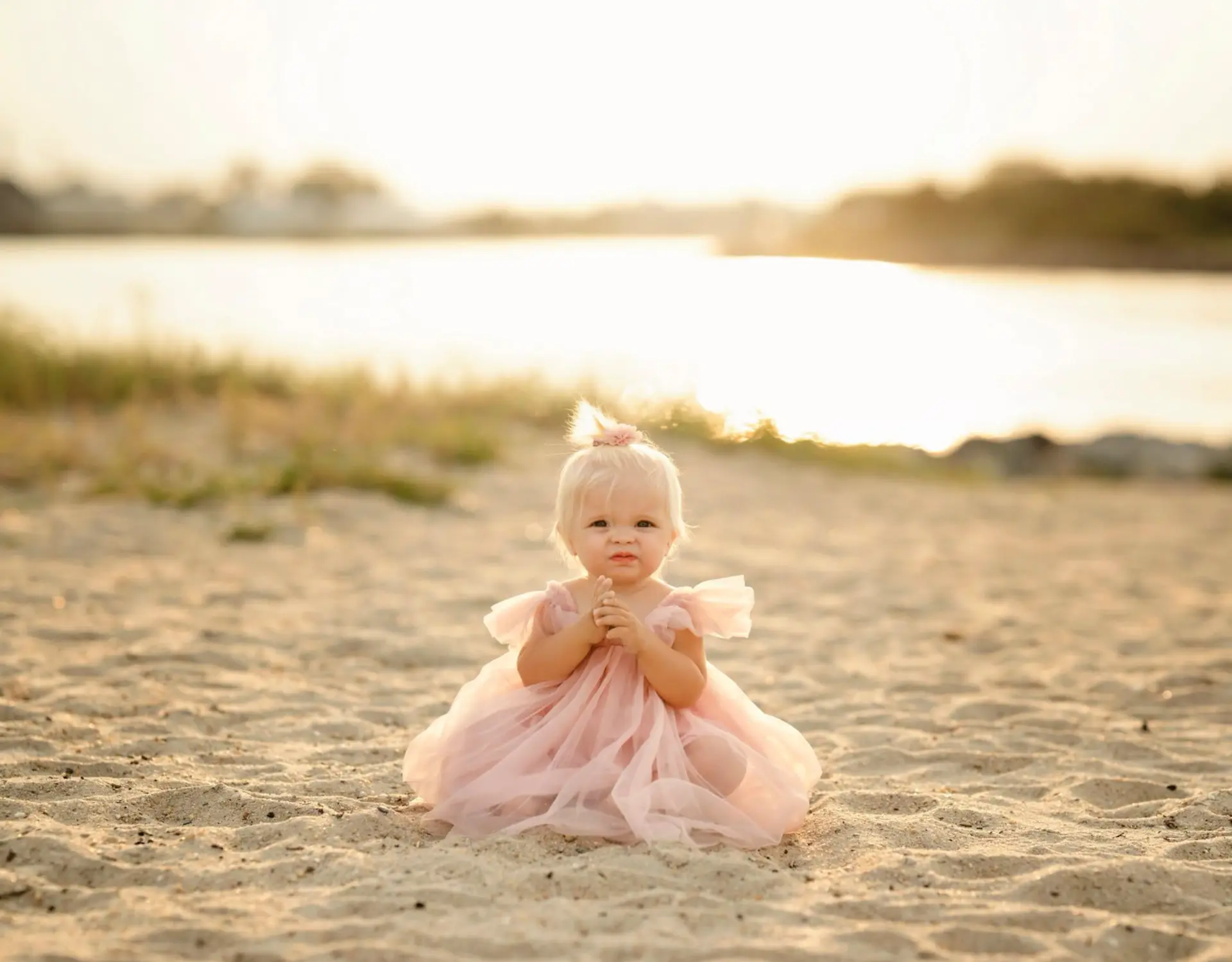 Baby portrait on the beach